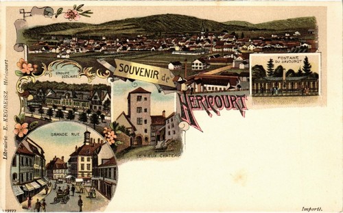 Cpa litho hericourt - cpa, ak