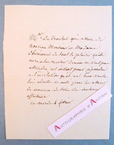 Trochet autogrammschein - ●,